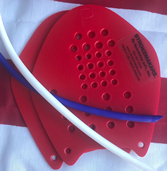 Speedshop StrokeMaker Swim Hand Paddles - Technique Training Paddles For Swimming (Size 0, Red)