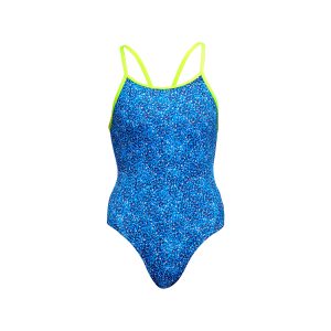 FUNKITA GIRLS DIAMOND BACK ONE PIECE – PEBBLE BEACH